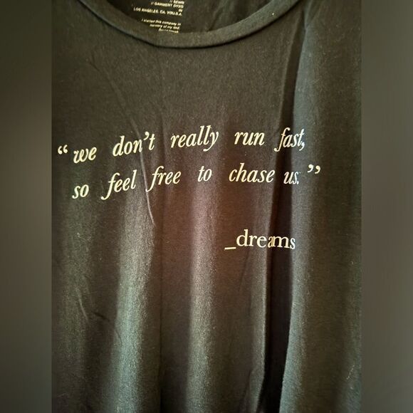 good hYOUman black short sleeved T-shirt dress with white text M - Picture 1 of 14